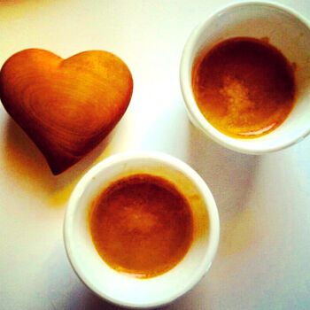 Photographie intitulée "coffee with love!" par Paobel, Œuvre d'art originale, Photographie numérique