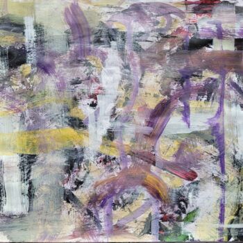 Painting titled "Around purple" by Paobel, Original Artwork, Acrylic