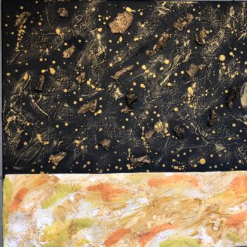Pittura intitolato "metéorites" da Paola Korga, Opera d'arte originale