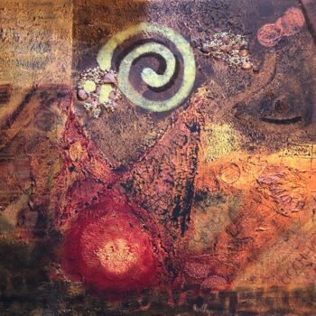 Malerei mit dem Titel "La spirale" von Paola Korga, Original-Kunstwerk, Acryl