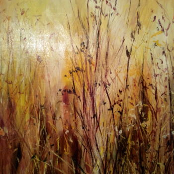 Schilderij getiteld "60*80  oil on wood…" door Paola Lupetti, Origineel Kunstwerk