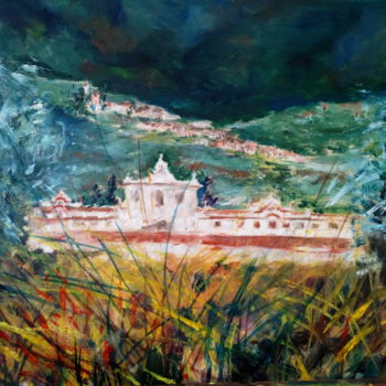 Pittura intitolato "Certosa di Calci…" da Paola Lupetti, Opera d'arte originale, Olio