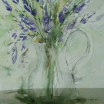 Painting titled "A big Bunch of blow…" by Paola Meneghin, Original Artwork, Watercolor