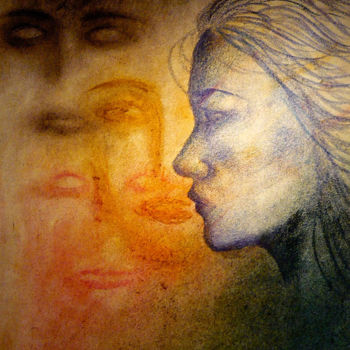 Disegno intitolato "Schizofrenia" da Paola Milani, Opera d'arte originale, Altro