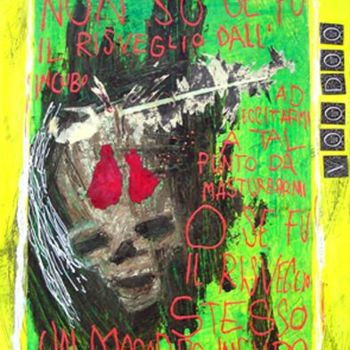 Collages intitulée "Voodoo" par Paola Ferla, Œuvre d'art originale