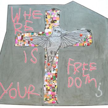 Malarstwo zatytułowany „'WHERE IS YOUR FREE…” autorstwa Paola Ferla, Oryginalna praca, Olej