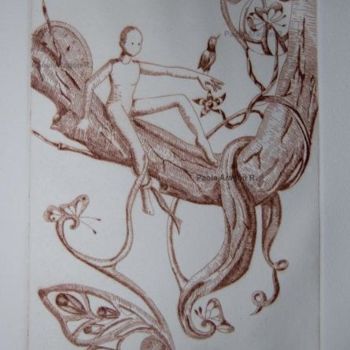 Printmaking titled "Sutileza" by Paola Aragón Rocco, Original Artwork, Engraving