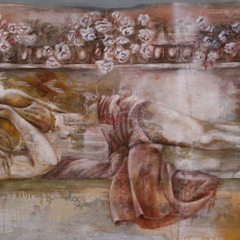 Artigianato intitolato "petali-di-sogni-pig…" da Paola Ruggiero, Opera d'arte originale