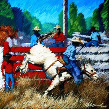 Painting titled "IL RODEO 90.jpg" by Paolo Benedetti, Original Artwork