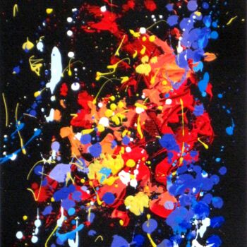 Painting titled "ESPLOSIONE CROMATIC…" by Paolo Benedetti, Original Artwork