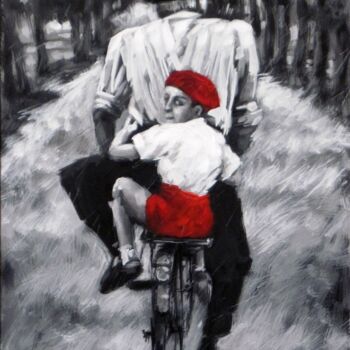Painting titled "RICORDO IN ROSSO -…" by Paolo Benedetti, Original Artwork