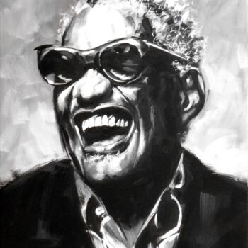 Painting titled "RAY CHARLES - 532.j…" by Paolo Benedetti, Original Artwork