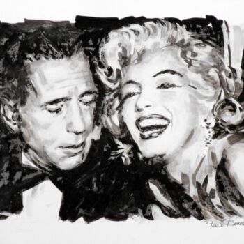 Painting titled "HUMPHREY e MARILYN…" by Paolo Benedetti, Original Artwork