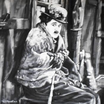 Painting titled "CHARLOT" by Paolo Benedetti, Original Artwork, Acrylic