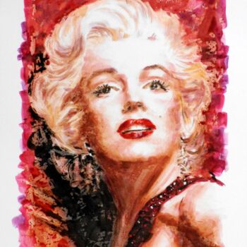 Peinture intitulée "556. Marilyn Monroe…" par Paolo Benedetti, Œuvre d'art originale, Acrylique