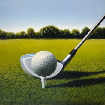 Pintura titulada "Golf" por Paolo Brugiolo, Obra de arte original, Oleo