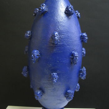 Sculpture titled "Il vaso di Lombroso…" by Paolo Camporese, Original Artwork, Ceramics
