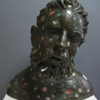 Scultura intitolato "Melting pot" da Paolo Camporese, Opera d'arte originale, Terracotta