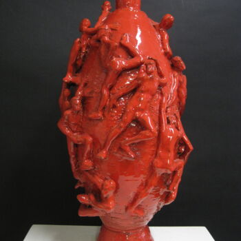 Sculpture titled "Il vaso della conos…" by Paolo Camporese, Original Artwork, Ceramics