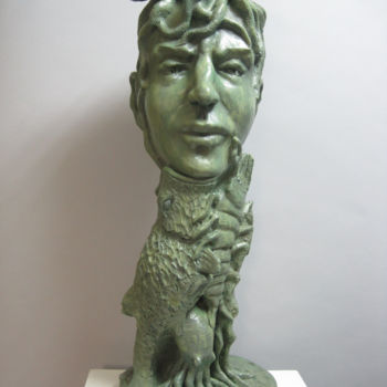 Скульптура под названием "i polpi innamorati…" - Paolo Camporese, Подлинное произведение искусства, Терракота