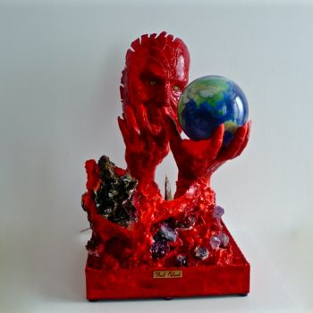 Sculpture titled "Scultura In Resina…" by Paolo Orlando, Original Artwork, Resin