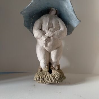 Sculpture intitulée "Creatura su campi c…" par Paolo Righi, Œuvre d'art originale, Argile