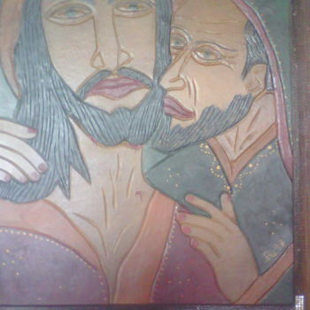 Peinture intitulée "o beijo de judas" par Paolo Galdi, Œuvre d'art originale