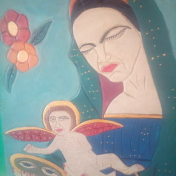 Peinture intitulée "santa luzia" par Paolo Galdi, Œuvre d'art originale
