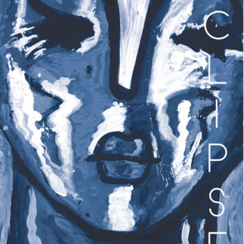 Impressões e gravuras intitulada "Eclipse Blue version" por Paolo Rizzi, Obras de arte originais, Impressão digital