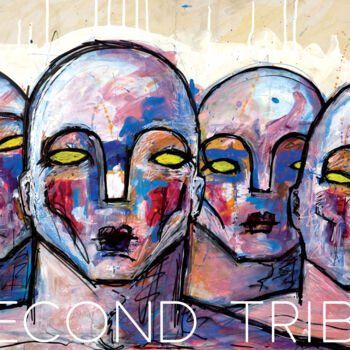 Printmaking titled "SECOND TRIBE" by Paolo Rizzi, Original Artwork, Digital Print