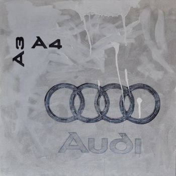 Peinture intitulée "Audi" par Paolo Santo, Œuvre d'art originale