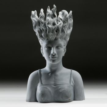 Sculpture intitulée "Busto donna" par Paolo Torri, Œuvre d'art originale