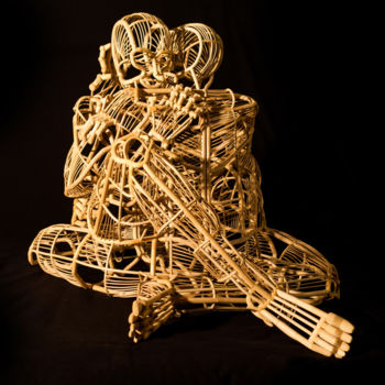 雕塑 标题为“Amanti” 由Paolo Perelli, 原创艺术品, 木