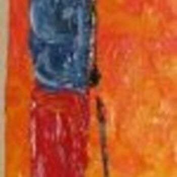 Pittura intitolato "Femme Masai avec En…" da Giampietro Nardello, Opera d'arte originale, Olio
