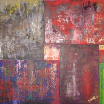 Pittura intitolato "Giochi di colore 5" da Giampietro Nardello, Opera d'arte originale, Olio