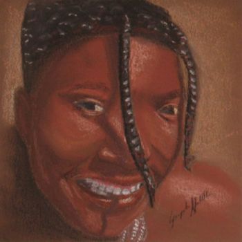 Drawing titled "Jeune Himba" by Giampietro Nardello, Original Artwork, Other