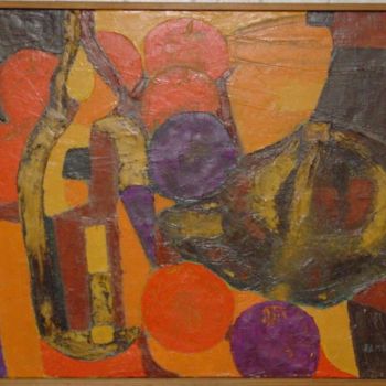 Painting titled "nature morte" by Andre Ramond, Original Artwork