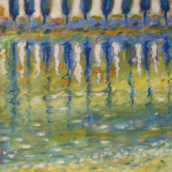 Peinture intitulée "Reflets" par Papereul, Œuvre d'art originale