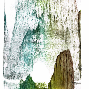 Картина под названием "Landscape 1" - Papiers D'Aurore, Подлинное произведение искусства, Гуашь