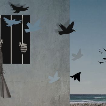 Digital Arts titled "Prison" by Gilles Papineau, Original Artwork, 2D Digital Work