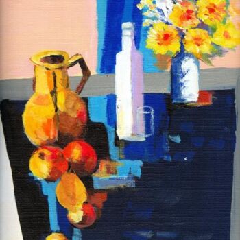 Painting titled "nature morte" by Philippe Papon, Original Artwork