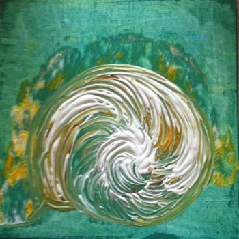 Painting titled "Coquille" by Virginie Bazin, Original Artwork, Oil