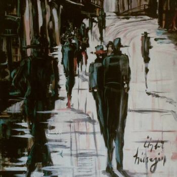绘画 标题为“sokak” 由Hüseyin Ünlü, 原创艺术品, 其他