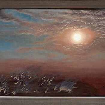 Pittura intitolato "Inferno" da Pari Ravan, Opera d'arte originale, Olio