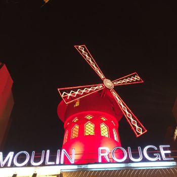 Fotografia intitolato "Moulin Rouge, Paris" da Yann Delpech, Opera d'arte originale, Fotografia digitale