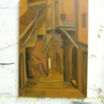 Peinture intitulée "passage n°1" par Geneviève Parizot, Œuvre d'art originale, Huile
