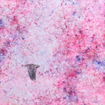 Ζωγραφική με τίτλο "Look for" από Jiyou Piao, Αυθεντικά έργα τέχνης, Κιμωλία