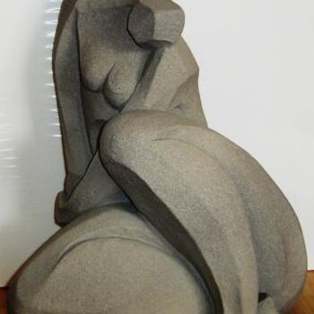 Escultura intitulada "Despertar (cimento)" por Aníbal Ruivo, Obras de arte originais