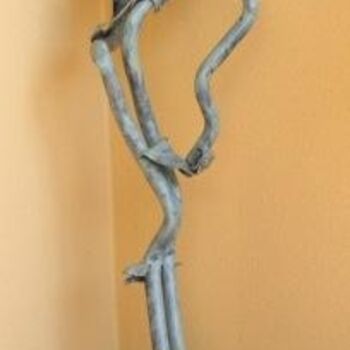 Скульптура под названием "Pudor (ferro)" - Aníbal Ruivo, Подлинное произведение искусства