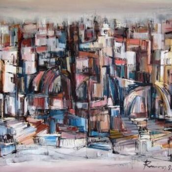 Pintura intitulada "Cidade Velha (acríl…" por Aníbal Ruivo, Obras de arte originais